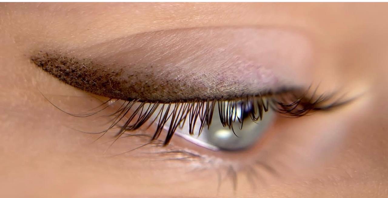 Permanent makeup work quality — before training 3